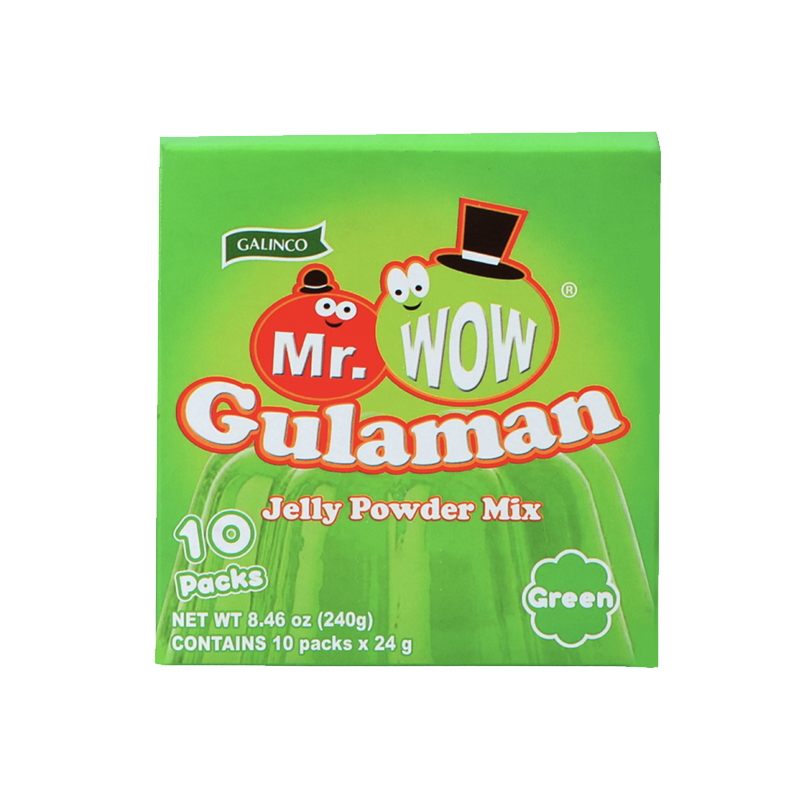 Mr. Wow - Gulaman Jelly Powder Mix (single piece) Green