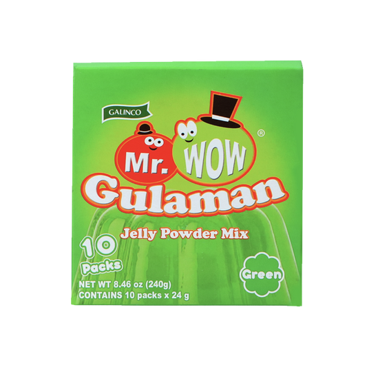 Mr. Wow - Gulaman Jelly Powder Mix (single piece) Green