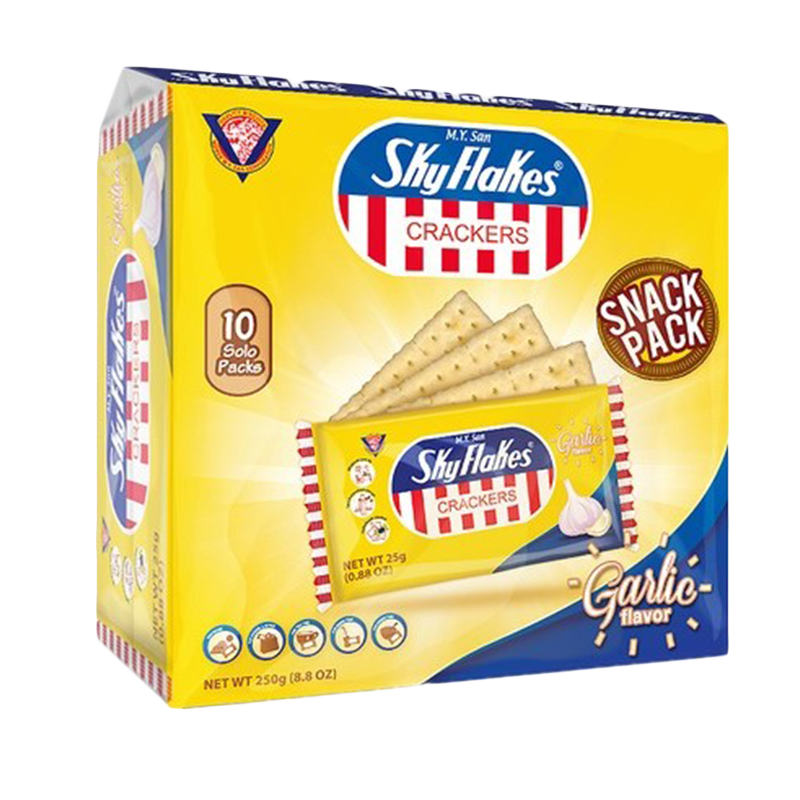 M.Y. San - Sky Flakes Crackers - Garlic Snack Pack